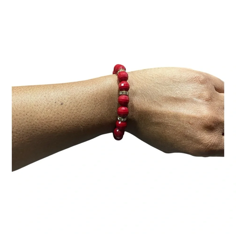 Elegant Multi-Color Stretchy  Beaded Bracelet Set
